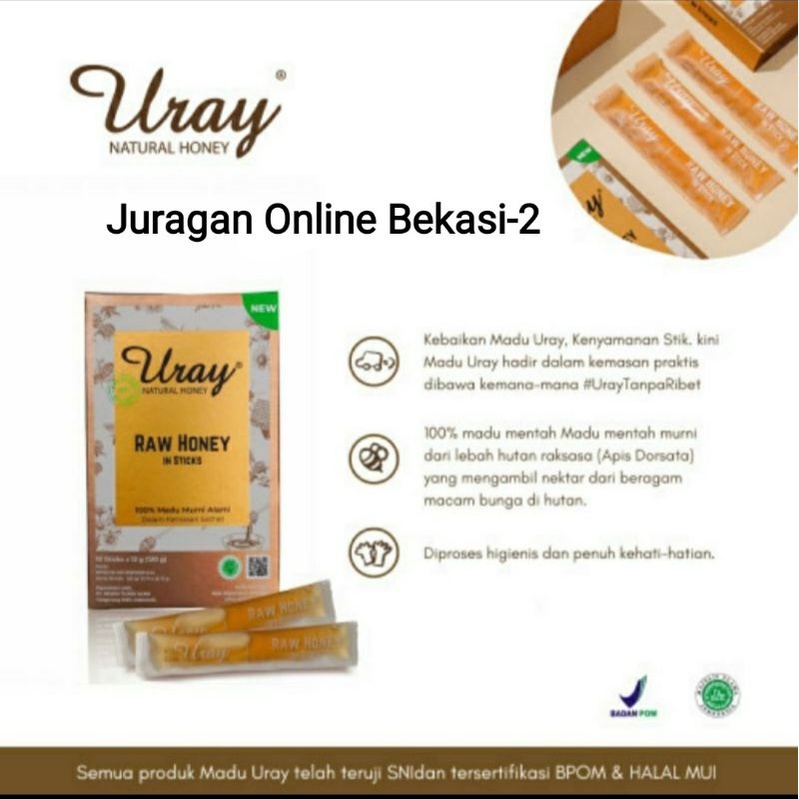 

Madu Uray Raw Honey Stick Sachet 10 Stick