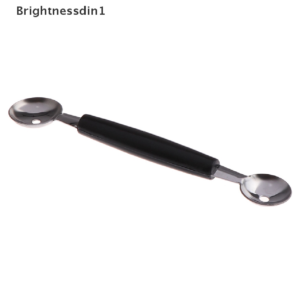 Sendok Scoop Es Krim Buah Melon Model Dua Sisi Bahan Stainless Steel 1 In 1 Untuk Dapur