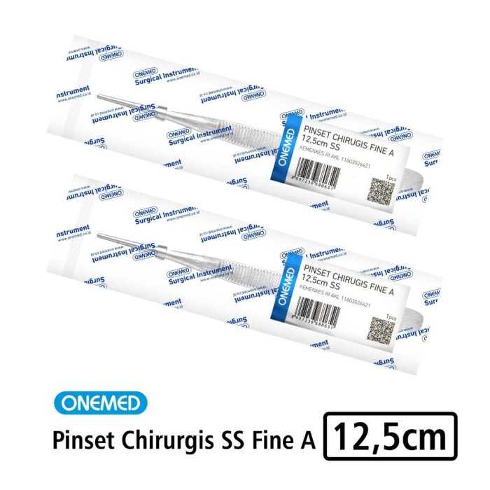 Pinset Chirurgis Stainless Steel Fine A 12,5cm Onemed OJ