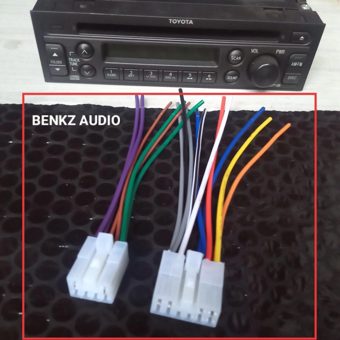 Mobil-Audio-Konektor-Kabel- Soket Radio Tape Cd Avanza Kabel Socket Headunit Toyota All New Avanza