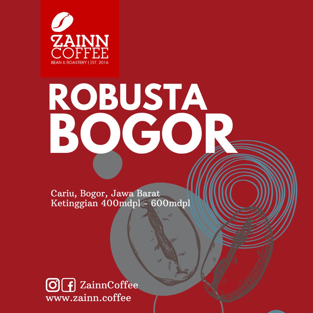

Robusta Cariu Bogor Kopi Susu dan Tubruk Kemasan 1 kg roast by Zainn Coffee