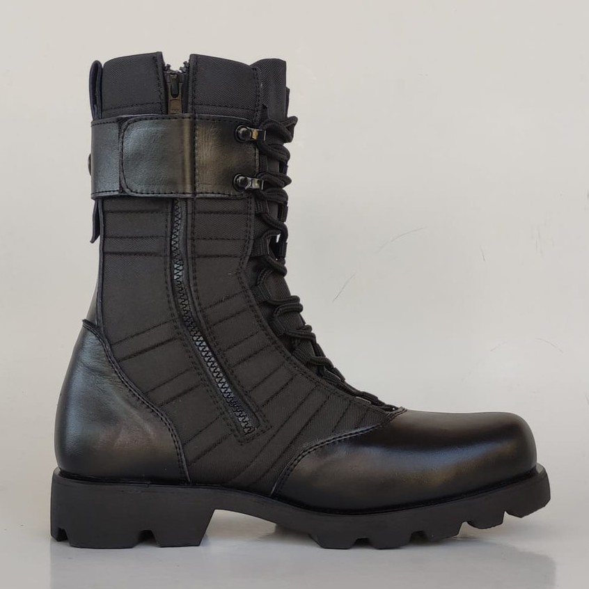 SEPATU PDL NINJA KULIT ASLI MERK APIK SEPATU PDL TNI POLRI SECURITY SATPAM SEPATU BOOTS PRIA KULIT