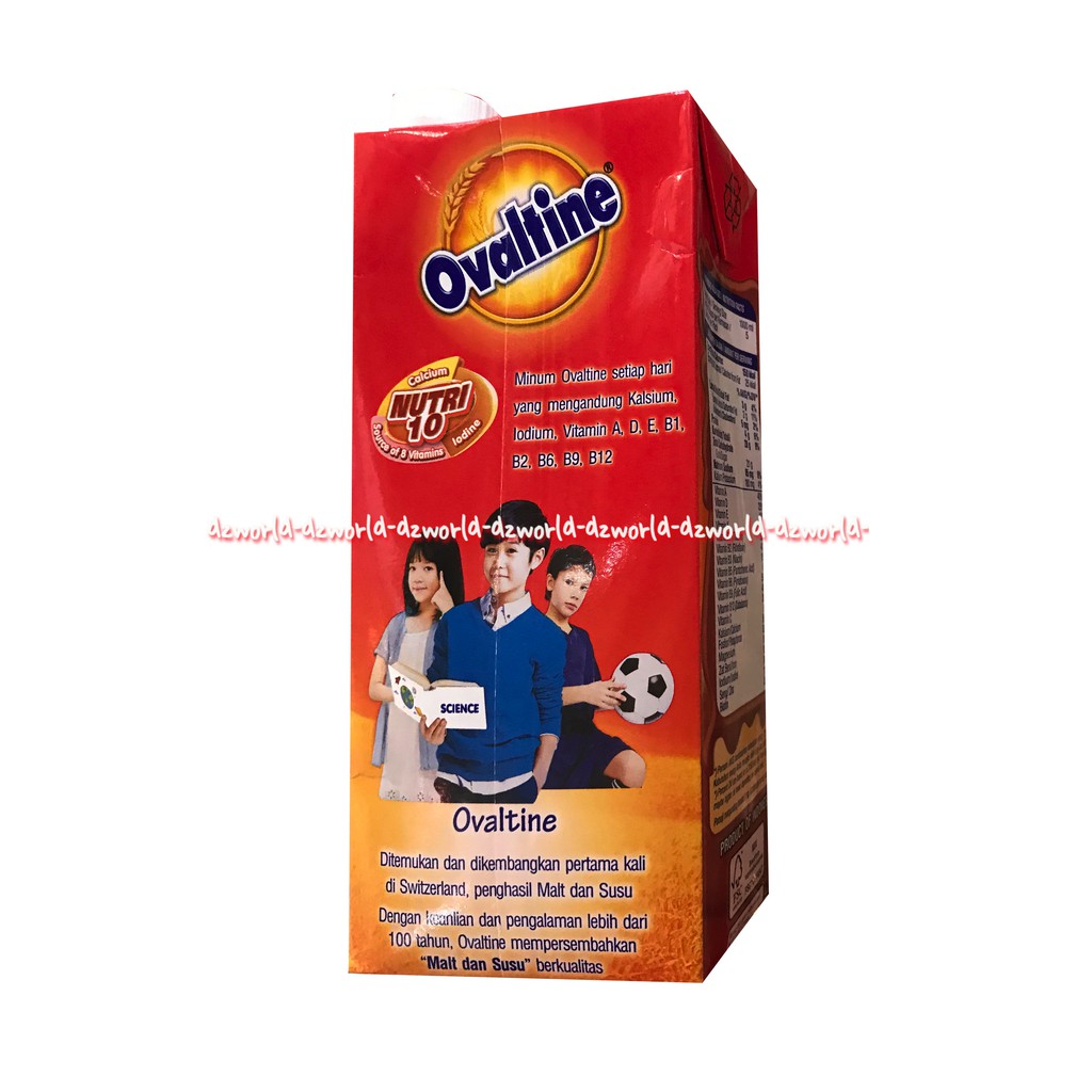 Ovaltine 1000ml UHT Siap Minum Susu Coklat Kotak 1L Oval Tine