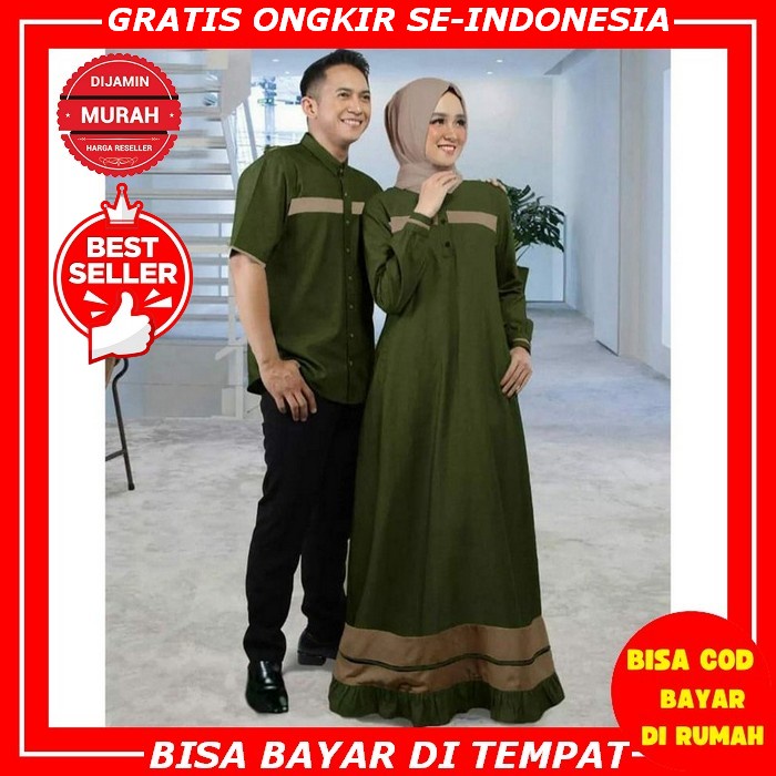 Promo Lebaran Baju Couple Muslim Couple Ria Ricis Termurah Dan Terbaru Baju Pasangan Muslimah Gamis 
