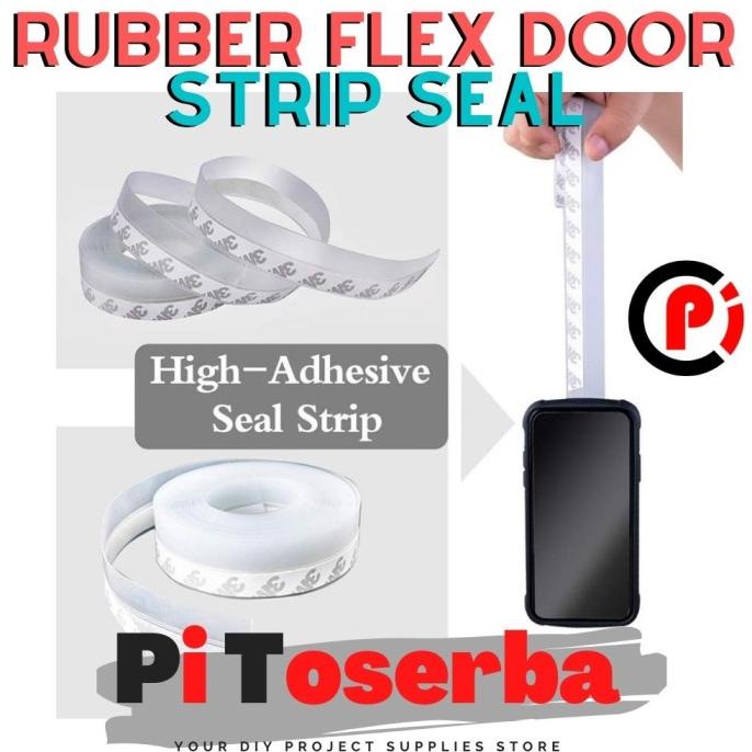 

(BISA COD) Lakban Rubber Flex Door Seal Strip Bottom Waterproof Ukuran 45mm x 5M STOK TERBATAS Kode 331