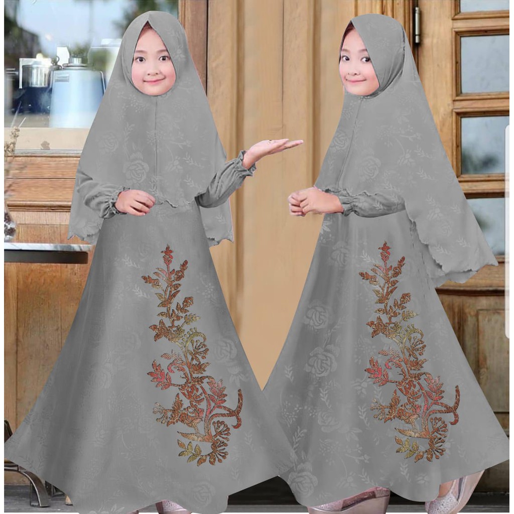 HOPYLOVY Gamis Anak Bunga Flower Kids