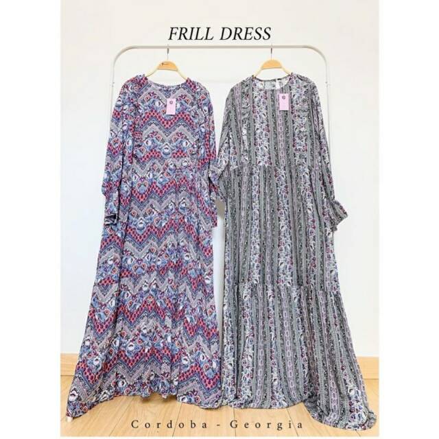 FRILL DRESS ISH - Baju Daster Menyusui Iymel Says Hijab
