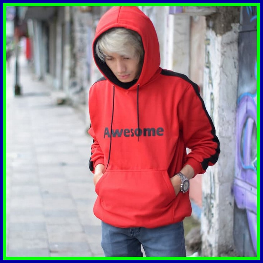 Sweater Pria AWESOME fleece premium korean style