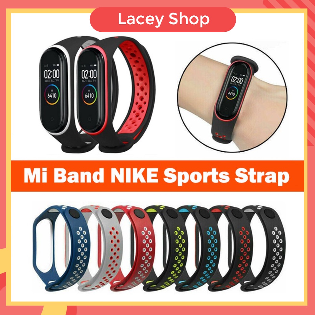 Tali Strap Xiaomi Band 3 4 5 6 Dua Warna Gelang Silikon Lembut Gelang Pengganti