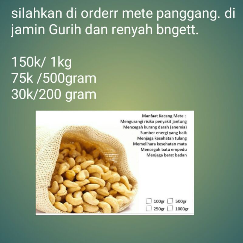 

kacang mete panggang