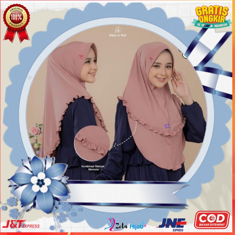 Jilbab hijab kerudung bergo krudung wanita dewasa jersey instan plisket rempel terbaru terlaris terk