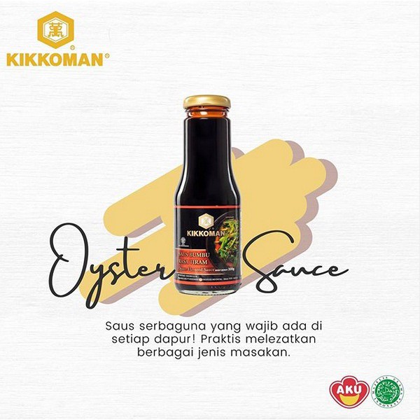 

KIKKOMAN Oyster Sauce (Saus Tiram) 300gr