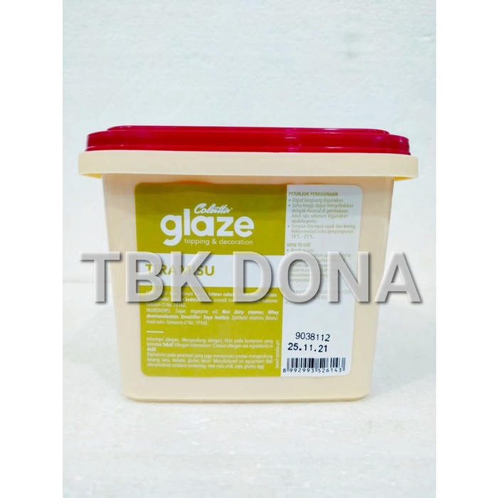 

ds20111w Colatta Glaze Toping Rasa Tiramisu 1 Kg Xz20X1Z11