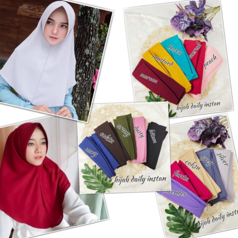Hijab Daily instan//hijab pet instan//hijab instan remaja//hijab instan dewasa