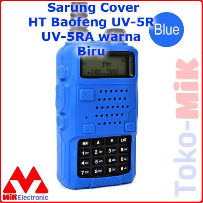 SARUNG COVER HT BAOFENG UV-5R UV-5RA UV5R UV5RA WARNA BIRU