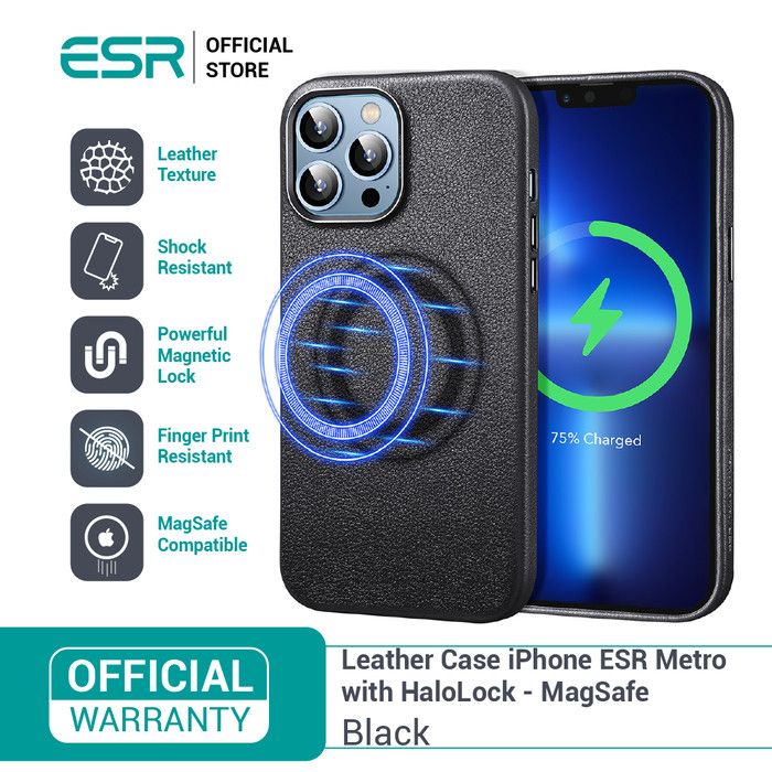 ESR iPhone 13 / 13 Pro / 13 Pro Max - Metro Leather Case with HaloLock Magnetic - Original ESR - 501015 / 501016 / 501017 / 501262 / 501018