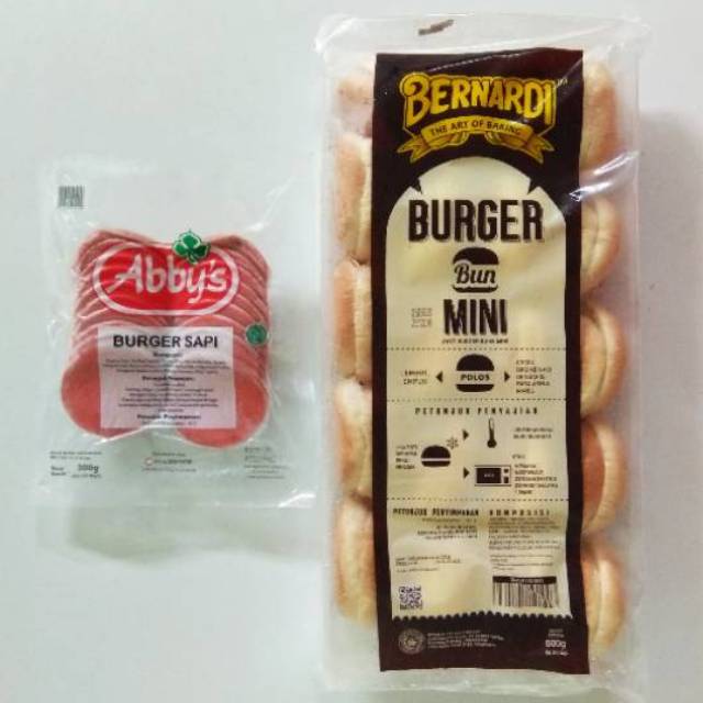 Paket Burger Mini Abbys 20 biji