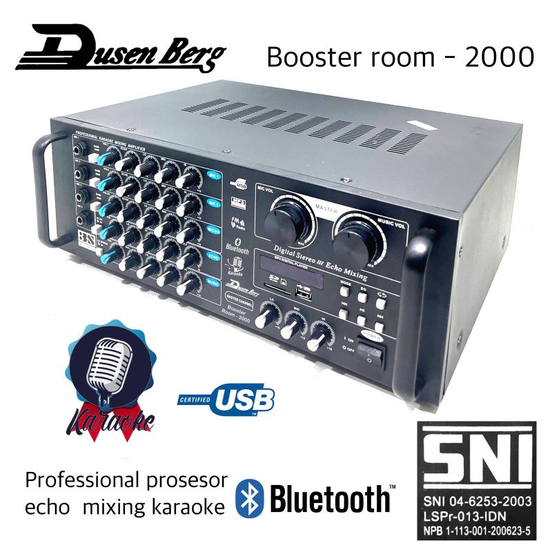 Amplifier DUSENBERG Room 2000 Karaoke Smart Tv Bluetooth Usb Original