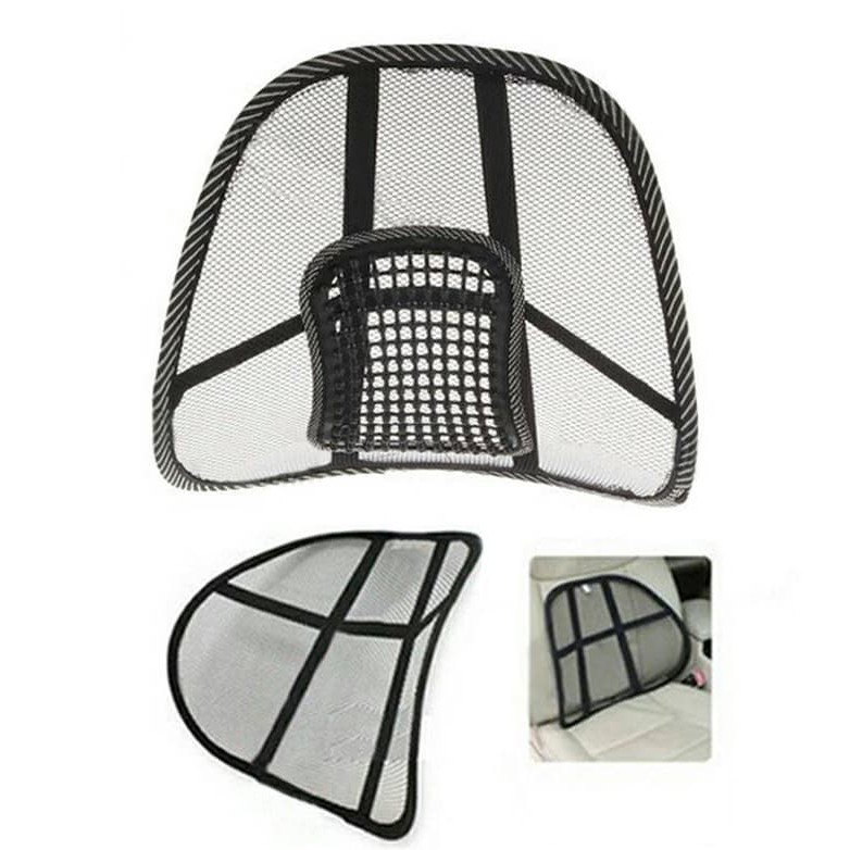 Sandaran Penyangga Punggung Kursi Jok Mobil Pijat - Mesh Back Support