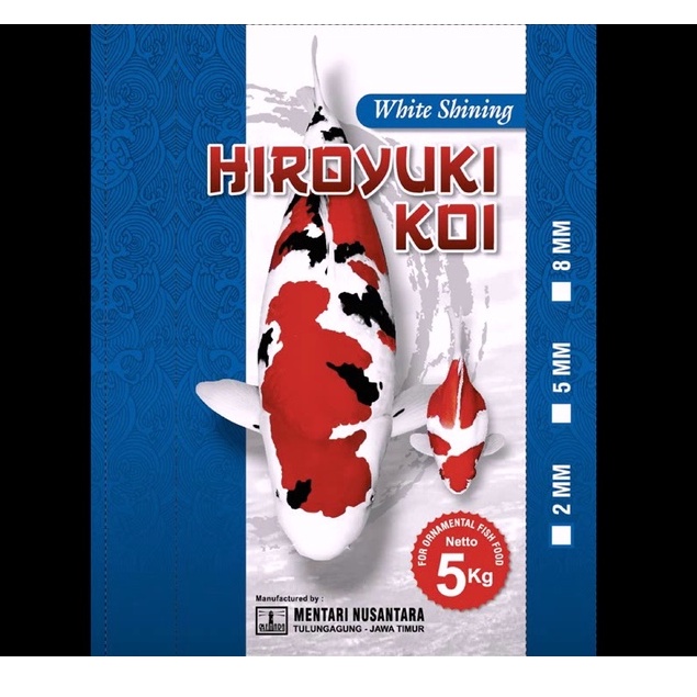 Pakan Ikan Koi Koki Premium Hiro Hiroyuki White Shining Imunity Pemutih 5Kg