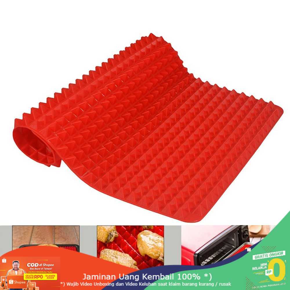 (BISA COD) RVOSTR Aihogard Alas Masak Pyramid Silicone Non-stick Oven Mat - JJ1370-01