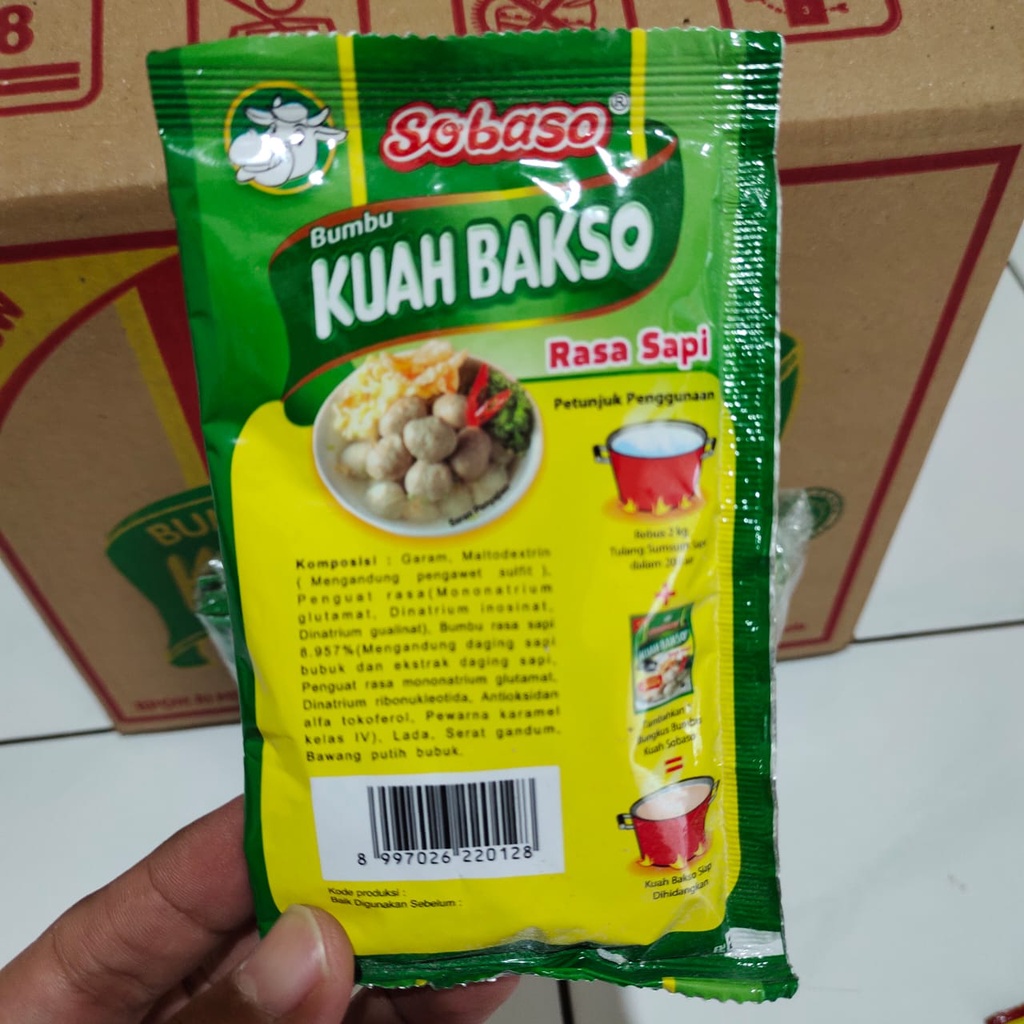 Sobaso Bumbu Kuah Bakso Rasa Sapi 65gr