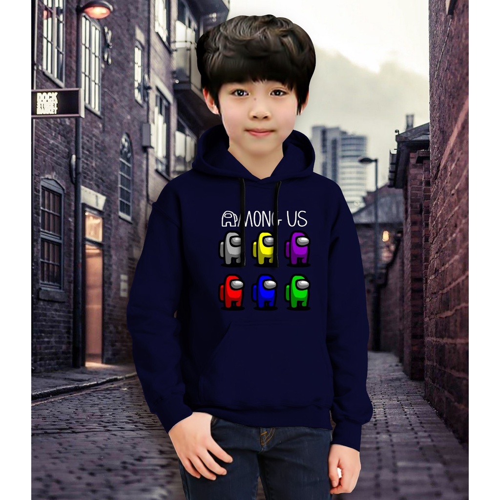 Jaket Anak Laki Laki/Jaket Anak Terbaru/Hoodie Anak Anong Pelangi  Gaming Bahan Fleece Tebal 4-11 TAHUN