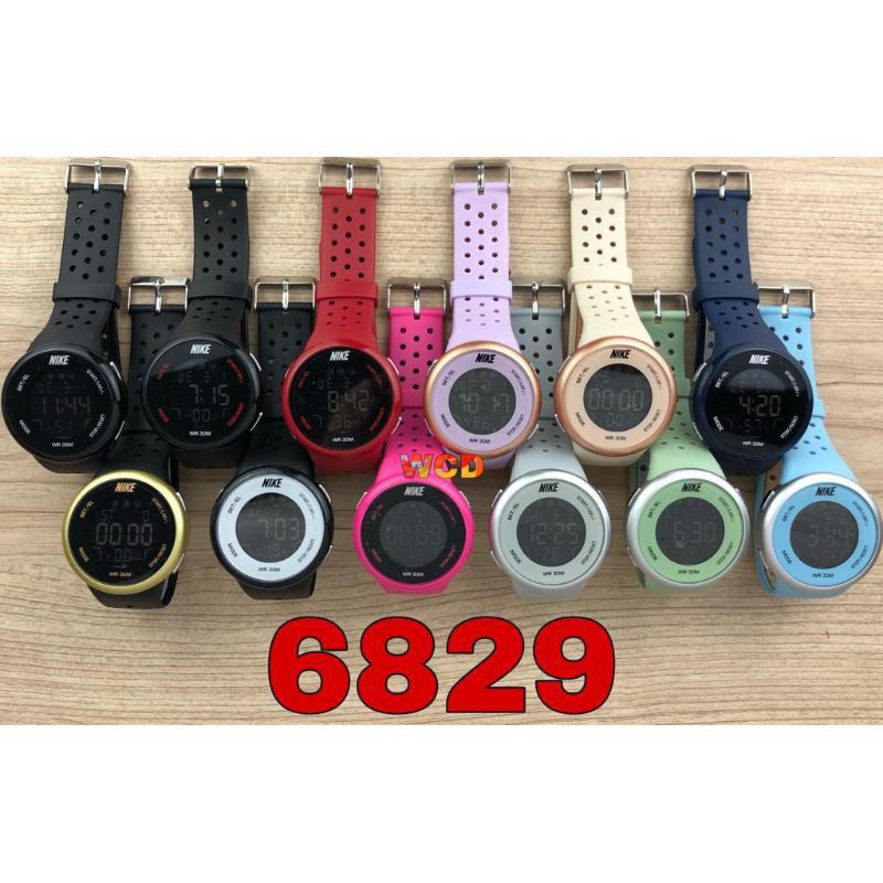 (Grosir)Jam Tangan Wanita/Pria Nike Digital Strap Rubber(Terima Cod)