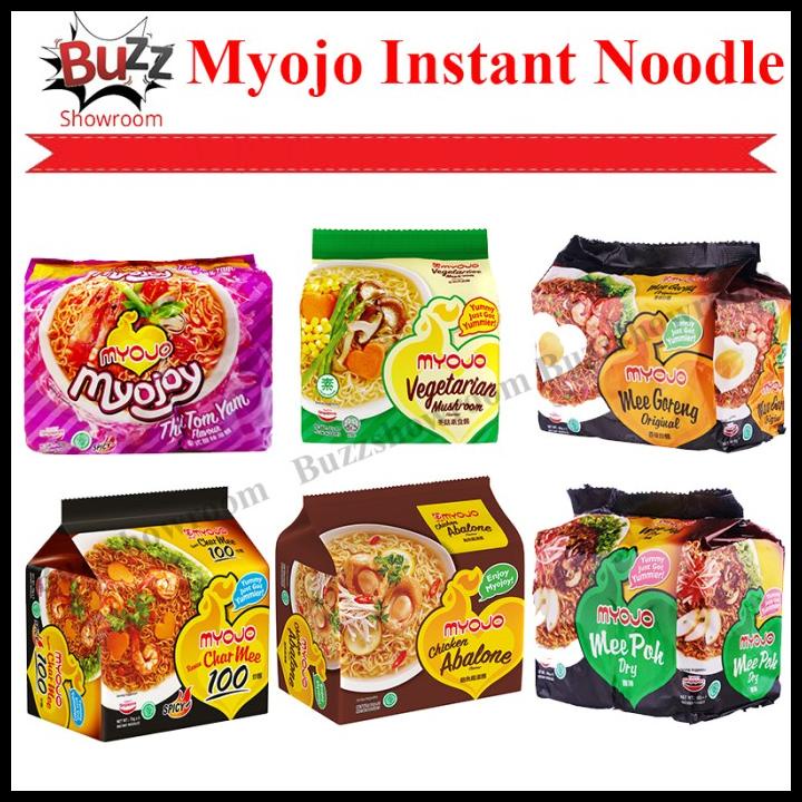 

Myojo Thai Tom Yam Mee Goreng Char Mee Instant Noddle Mie Ramen Halal