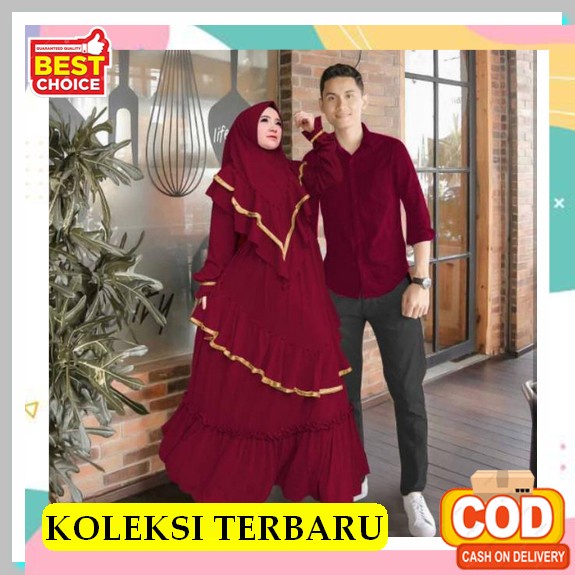 [Cod] Jumbo Couple Eira Terbaru - Baju Couple Muslim/Couple Batik/Baju Couple Murah/Baju Batik Coupl