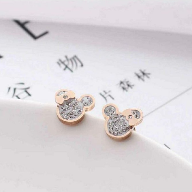 Anting anak miki titanium anti karat