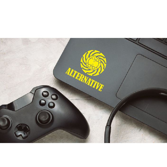 Stiker Cutting Laptop Kamen Rider Alternative Logo Motor Sepeda HP