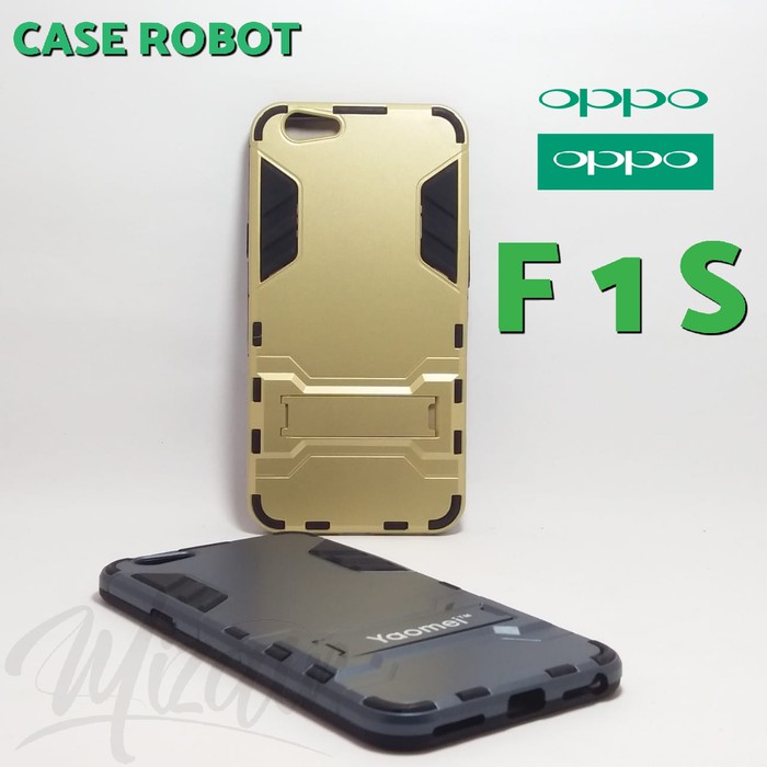 Case Robot Rugged Armor Oppo F1S Cover Rubber Casing