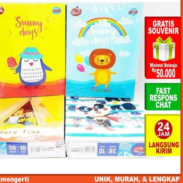 

➨ IDOLMART Buku Tulis SIDU isi 38 Lembar Sinar Dunia 1 Pack Isi 10 Buku - cowok, Sidu Isi 38 ♣