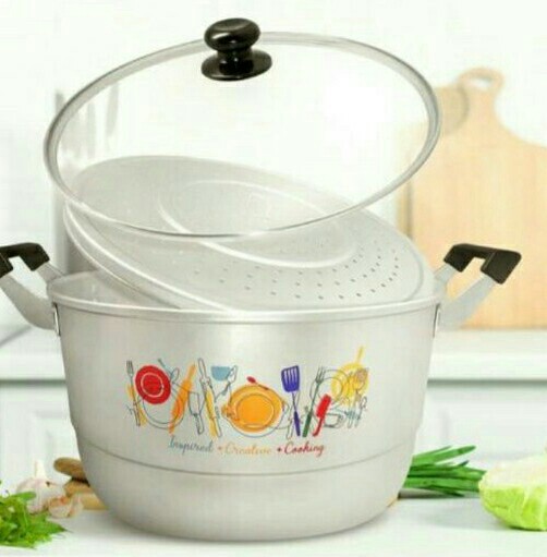 Panci Kukus ( Steamer / Dandang ) Stylish Pearl 33 Cm