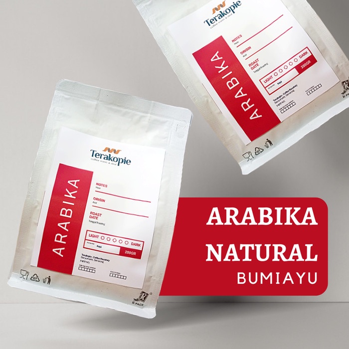 

KOPI ARABIKA BUMIAYU NATURAL ARABICA COFFE | 200 Gram I Biji/Bubuk - BIJI