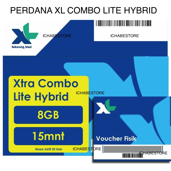 XL Kartu Perdana 8GB Xtra Combo Lite Hybrid  Shopee Indonesia