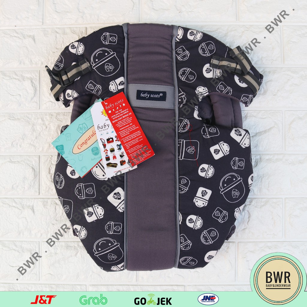 Gendongan Baby Scots MOTIF BSG 1301 | Gendongan Kangguru Motif Print Caracter - Bwr