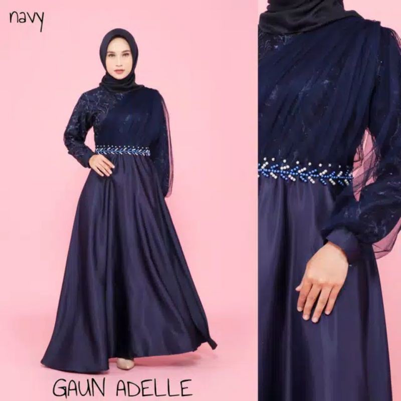 ORIGINAL! ADELLE baju pesta kondangan / couple / bridesmaids / wisuda / bumil / ukuran kecil jumbo