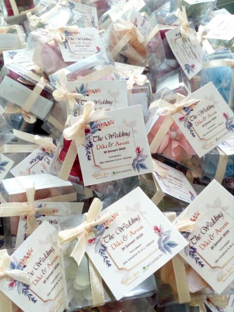 Souvenir wedding murah bros bunga homemade