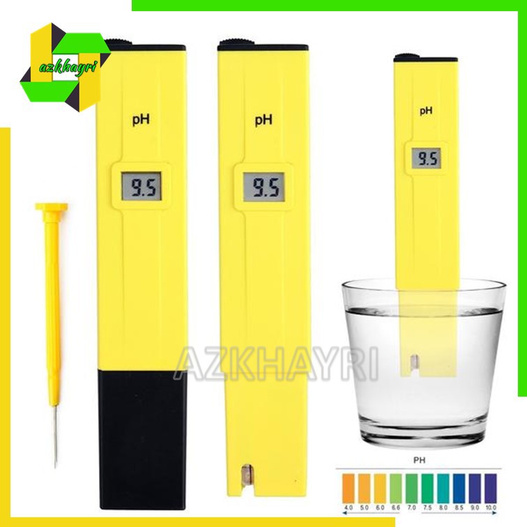 PH Meter with ATC Digital Tester Alat Ukur Air Asam Hidroponik