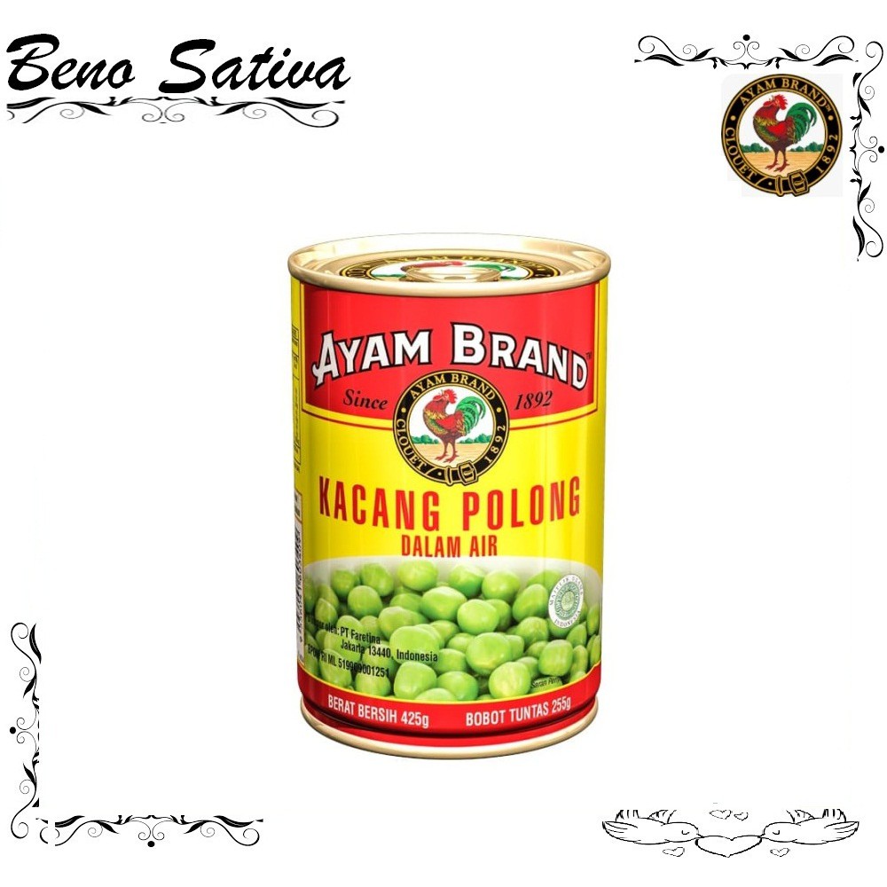

Kacang Polong Kaleng Ayam Brand 425gr