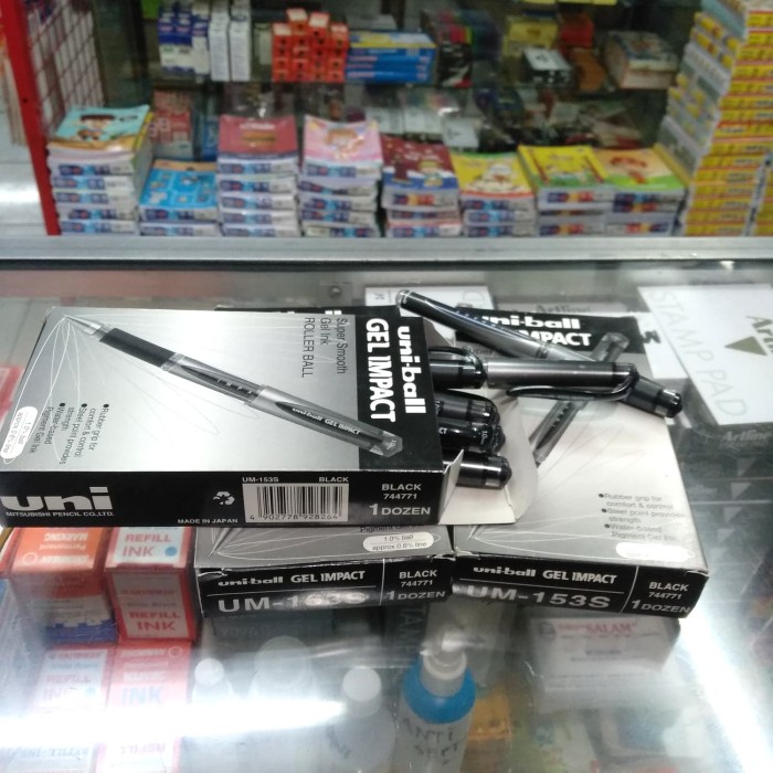 

$Baru# Uniball Gel impact 1,0 hitam isi 12 !q<