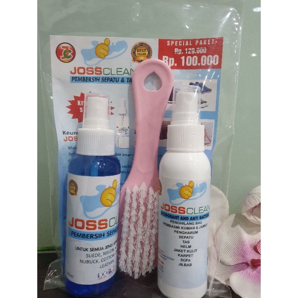 Pembersih / Laundry Sepatu  dan Tas Joss Clean set 100ml  free sikat