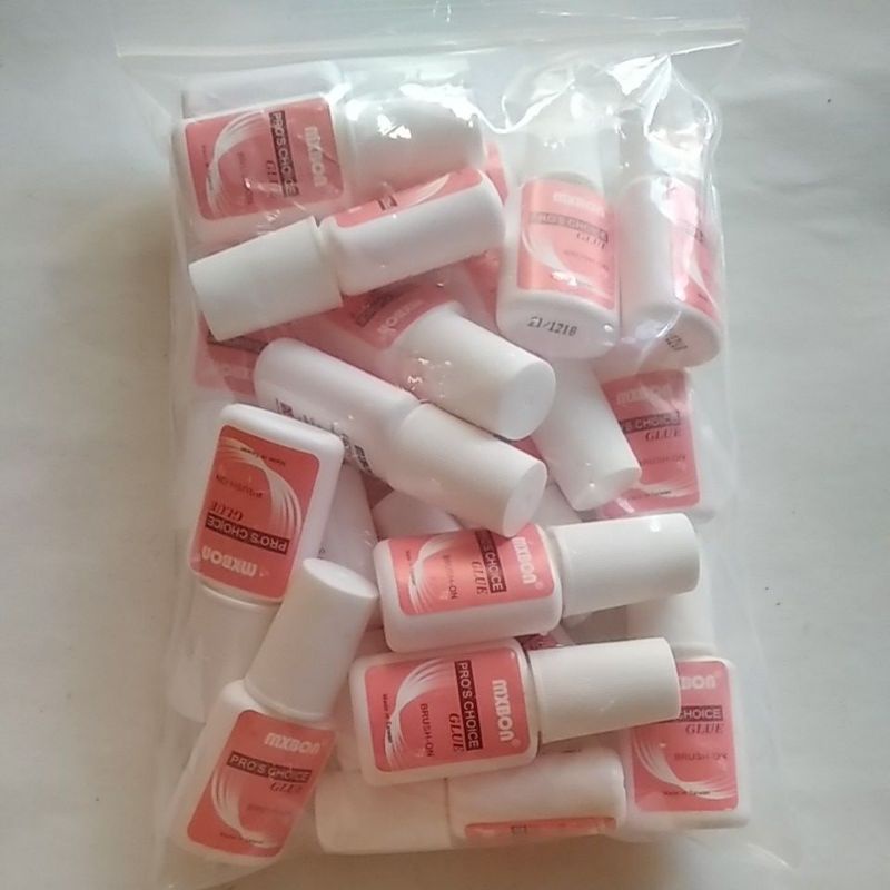 Mxbon glue 7gr/Nail Arts Glue dengan kuas/Lem Kuku Palsu/Lem Dekorasi Nail Arts