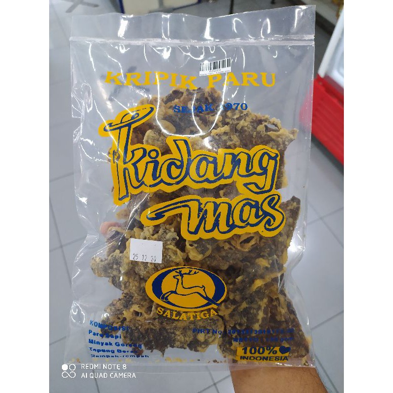 

Kripik Paru merk Kidang Mas. Oleh oleh khas salatiga