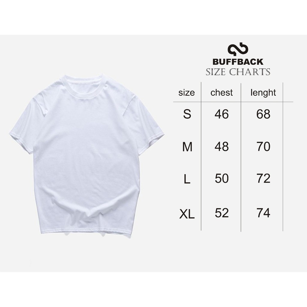 Buffback Kaos Polos Cotton Combed 30 S Warna Turkish