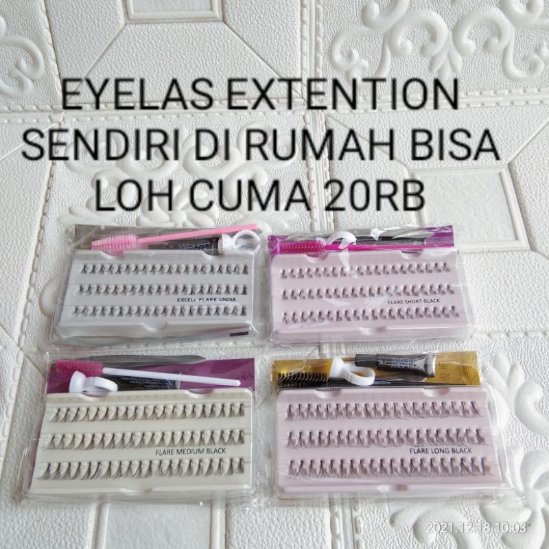 Paket eyelas extention sendiri dirumah / peralatan eyelash / bulu mata tanam halus