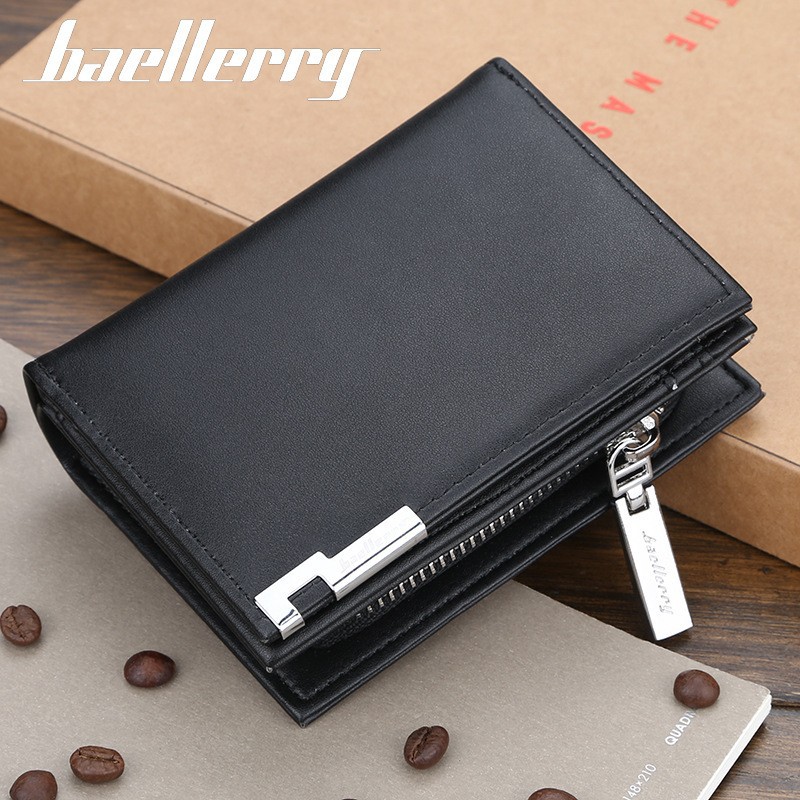 Dompet Pendek Kulit Pria Dompet Uang dan Dompet Kartu Baellerry 1102