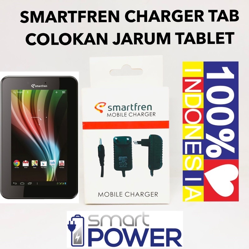 CHARGER SMARTFREN TAB COLOKAN JARUM ORIGINAL CASAN TABLET SMARTFREN 7inch 8inch